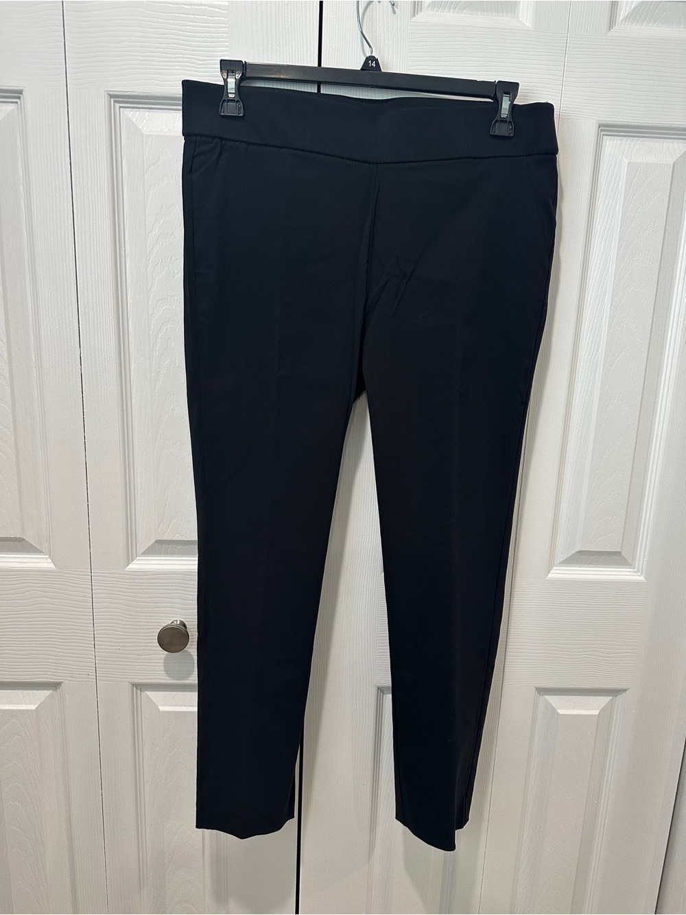 Jones New York Black Ankle-Length Stretch Ponte Pants